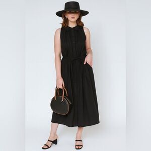 Raquel Allegra Sleeveless Afternoon Dress in Black